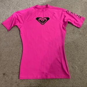 Roxy womens medium hot pink rashguard